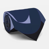 Cravate Blueberry moderne Abstrait (Roulé)