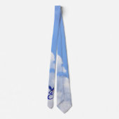 Cravate Bluebird Elegant Monogram Initiale E (Dos)