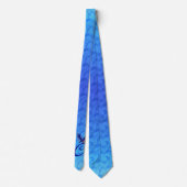 Cravate Bluebird Elégant Monogramme Initiale C (Dos)