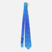 Cravate Bluebird Elegant Monogramme Initiale D (Dos)