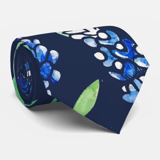 Cravate Bluebonnets texan State Flower Bluebonnet (Roulé)