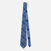 Cravate Bluesy Checkered Diagonal Tile Repeating Pattern (Devant)