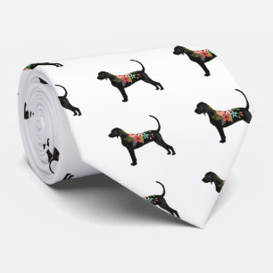 Cravate Bluetick Coonhound Chien race Boho Silhouette