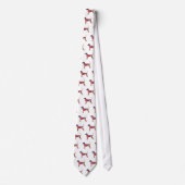 Cravate Bluetick Coonhound Dog Geometric Silhouette (Devant)