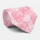 Cravate Blush Floral Batik (Roulé)