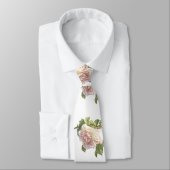 Cravate Blushing Ivory Peach Rose (Attaché)