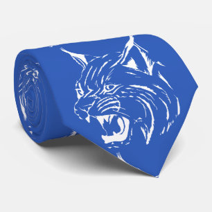 Cravate Bobcat Wild Cat Team Mascot Blanc Sur Toute Couleu