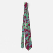 Cravate Bohème Tie Dye Motif sans couture Turquoise violet (Dos)