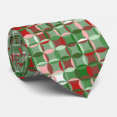 Cravate Bohemian Funky Motif de tableau de Noël (Roulé)
