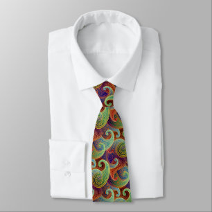 Cravate Bohemian Paisley Motif intemporel