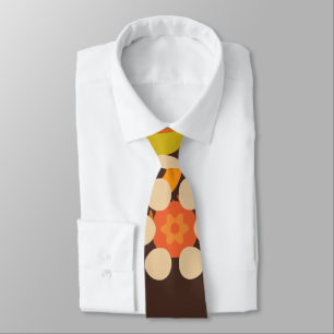Cravate Boho 70s 60s Hippy Retro Tie