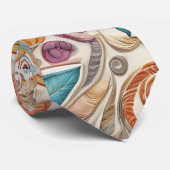 Cravate Boho coloré (Roulé)