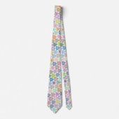 Cravate Boho coloré Mandala Motif (Devant)