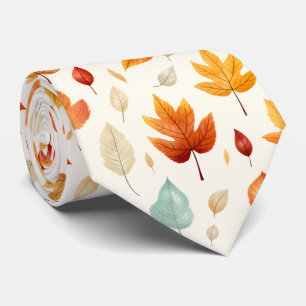 Cravate Boho Fall Leave Motif La beauté de l'automne avec 