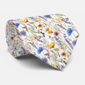 Cravate Boho fleur sauvage (Roulé)