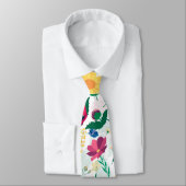 Cravate Boho Fleur sauvage Meadow Floral Design (Attaché)