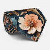 Cravate Boho Fleurs sauvages Élégant Motif sans couture (Roulé)