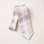 Cravate Boho Floral Aquarelle