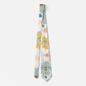 Cravate Boho Flower Floral Custom – Elegant Fashion (Dos)