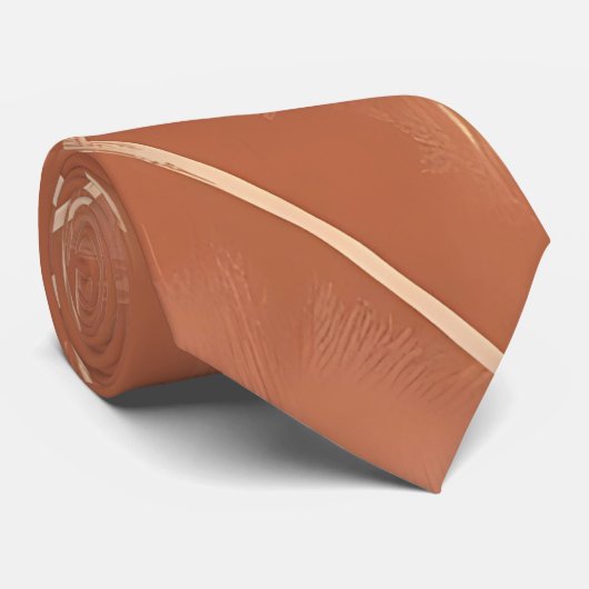 Cravate Boho inspiré du coucher de soleil du déser (Roulé)