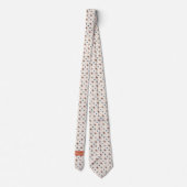 Cravate Boho Motif des fleurs (Dos)