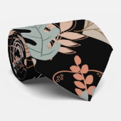 Cravate BOHO Motif esthétique A11 Black BG (Roulé)