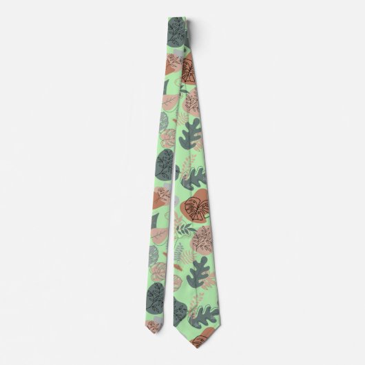 Cravate BOHO Motif esthétique A12x4. L Green BG (Dos)