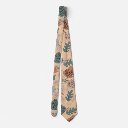 Cravate BOHO Motif esthétique A12x4. L Orange BG (Dos)