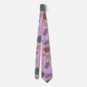 Cravate BOHO Motif esthétique A12x4. L Violet BG (Dos)