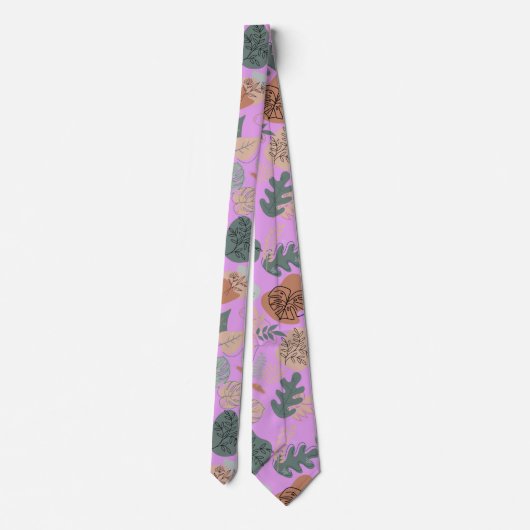 Cravate BOHO Motif esthétique A12x4. L Violet BG (Dos)