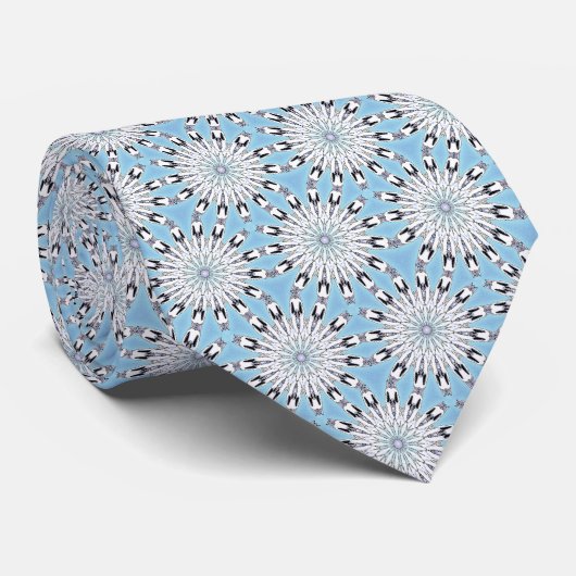 Cravate Boho Winter Bloom (Roulé)