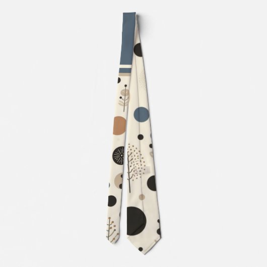 Cravate Bois Abstrait (Dos)