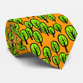 Cravate Bois en Orange (Roulé)