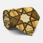 Cravate Bois géométrique du motif 1 de mosquée de (Roulé)
