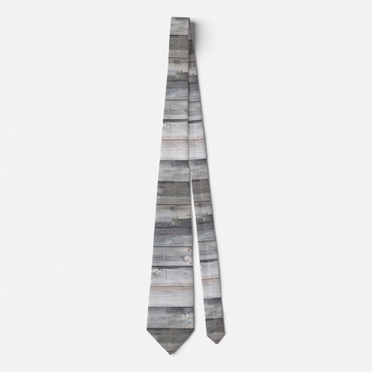 Cravate Bois Rustique Shiplap Planches en bois Motif rayé (Devant)