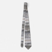 Cravate Bois Rustique Shiplap Planches en bois Motif rayé (Dos)