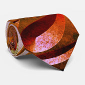 Cravate Bois sculpté à grain de bois look élégant abstrait (Roulé)