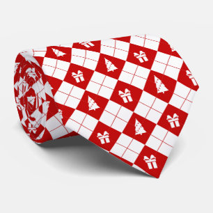 Cravate Boîtes cadeaux et Motif des arbres de Noël