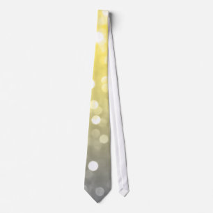 Cravate Bokeh jaune gris