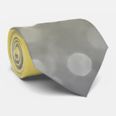 Cravate Bokeh jaune gris (Roulé)