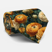 Cravate Bold Birthday Gifts For Him Ranunculus Floral (Roulé)