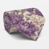 Cravate Bold Birthday Gifts For Husband Peonies (Roulé)
