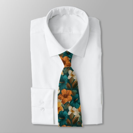 Cravate Bold Birthday Gifts For Men Tropical Floral (Attaché)