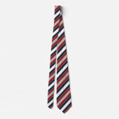 Cravate  Bold Classic Navy Red White Candy Stripe (Dos)