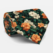 Cravate Bold Gifts For Husband Gardenias Floral (Roulé)