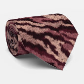 Cravate Bold Groomsman Gift Tiger Skin (Roulé)
