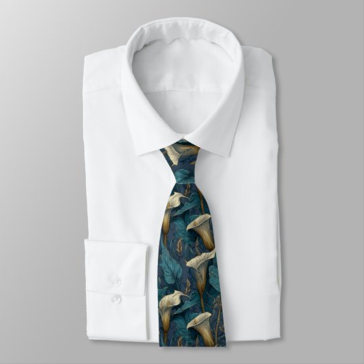 Cravate Bold Groomsmen Calla Lilies Floral (Attaché)