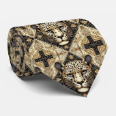 Cravate Bold Leopard Tie | Masculine Men's Fashion (Roulé)