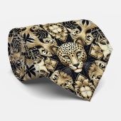 Cravate Bold Leopard Tie | Masculine Men's Fashion (Roulé)