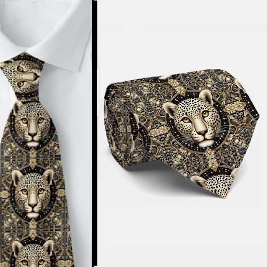 Cravate Bold Leopard Tie | Masculine Men's Fashion
